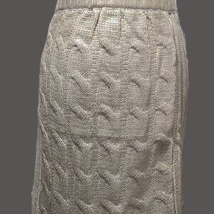 Eloquii Ivory Knit Skirt with Gold Foil - Plus Size 14/16 - NWT